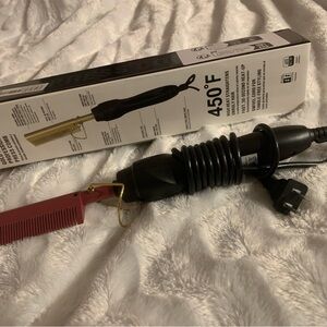 Pink and Black Hair Straightener Comb